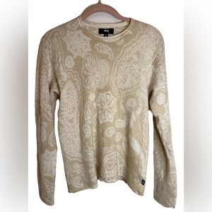 Stussy Paisley Long Sleeve Knit Top